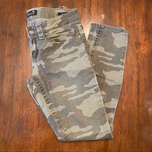 Camo Seven7 Brand Skinny Jeans - Size 2